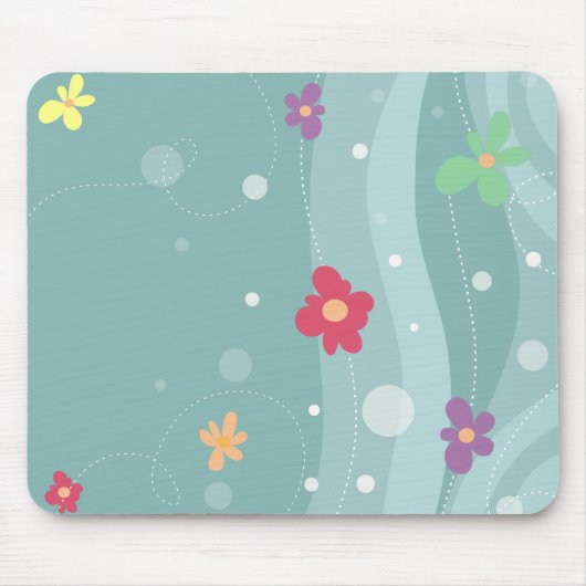 Tapis De Souris Mousepad floral tendance (Devant)