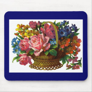 Tapis De Souris Mousepad floral victorien antique
