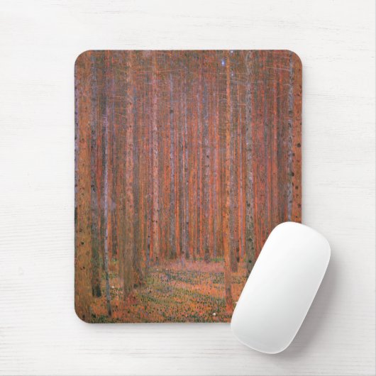 Tapis De Souris Mousepad - Forêt de sapins (Avec souris)