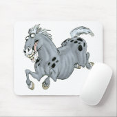 Tapis De Souris Mousepad fou de cheval (Avec souris)