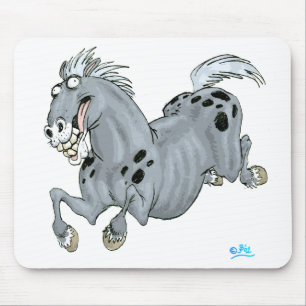 Tapis De Souris Mousepad fou de cheval