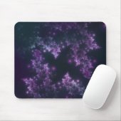 Tapis De Souris Mousepad Fractage Feuille Violet brillant (Avec souris)