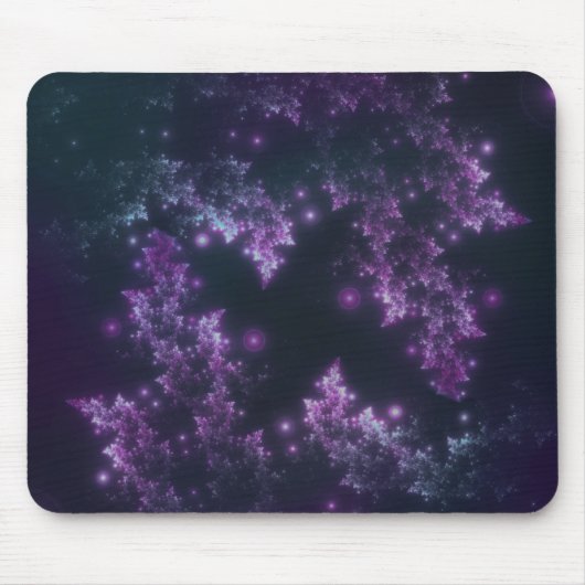Tapis De Souris Mousepad Fractage Feuille Violet brillant (Devant)