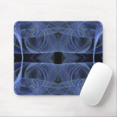 Tapis De Souris Mousepad fractal bleu (Avec souris)