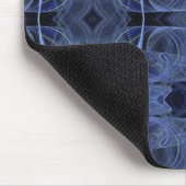 Tapis De Souris Mousepad fractal bleu (Coin)