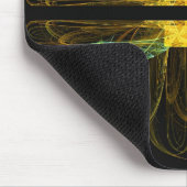 Tapis De Souris Mousepad Fractal Or & Vert (Coin)