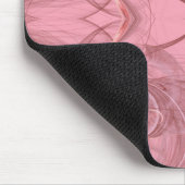 Tapis De Souris Mousepad fractal rose et blanc (Coin)