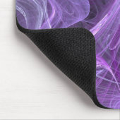 Tapis De Souris Mousepad fractal violet et noir (Coin)