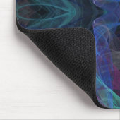 Tapis De Souris Mousepad Fractée Vert, Bleu Et Noir (Coin)