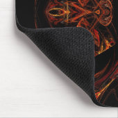 Tapis De Souris Mousepad fractionné orange et noir (Coin)