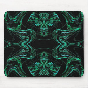 Tapis De Souris Mousepad fragile vert et noir