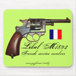 Tapis De Souris Mousepad français antique frais de revolver de
