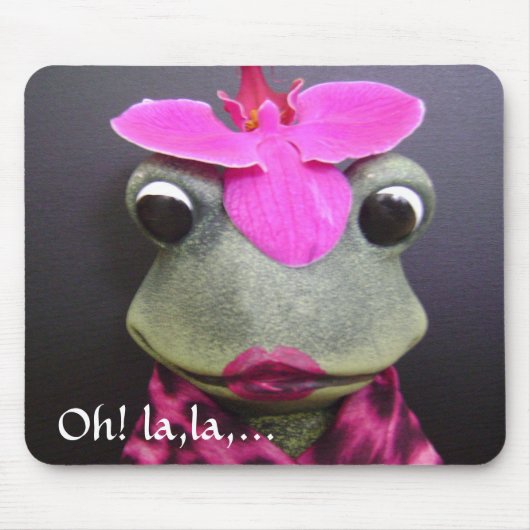 Tapis De Souris Mousepad français de grenouille (Devant)