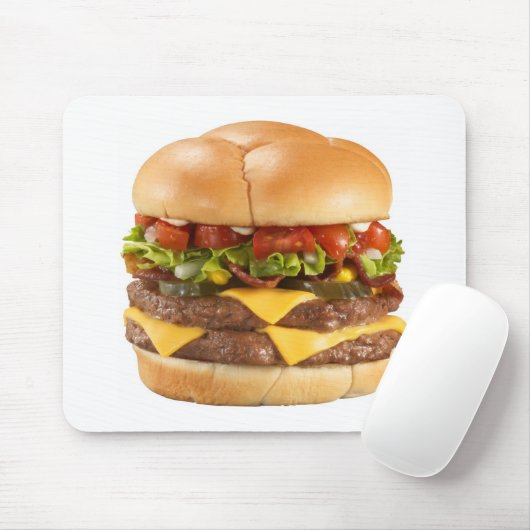Tapis De Souris Mousepad géant d'hamburger (Avec souris)