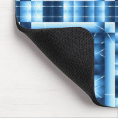 Tapis De Souris Mousepad géométrique bleu (Coin)