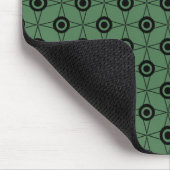 Tapis De Souris Mousepad géométrique funk rétro, vert trèfle (Coin)
