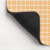 Tapis De Souris Mousepad géométrique rétro, Tangérine (Coin)