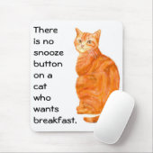 Tapis De Souris Mousepad 'Ginger Cat' avec Slogan drôle (Avec souris)