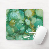 Tapis De Souris Mousepad "Gold Dusted Flower Inkblot" (Avec souris)