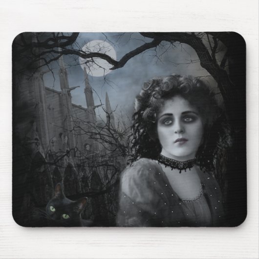 Tapis De Souris Mousepad gothique de nuit (Devant)