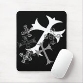 Tapis De Souris Mousepad graphique croisé (Avec souris)