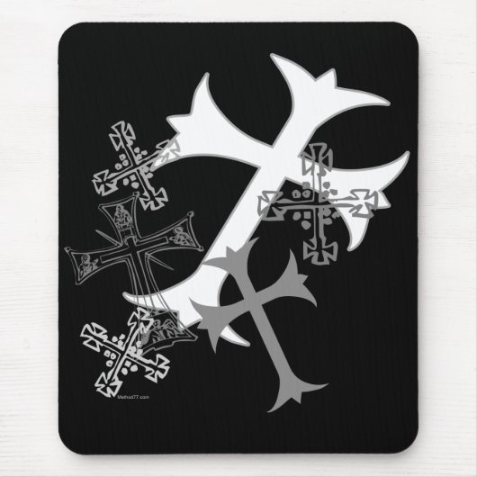 Tapis De Souris Mousepad graphique croisé (Devant)