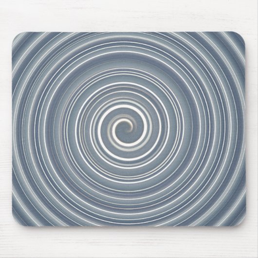 Tapis De Souris Mousepad grau-weisse Spirale (Devant)