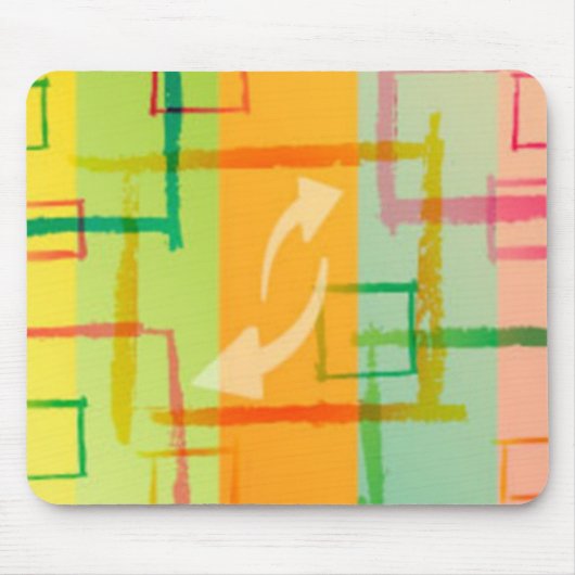 Tapis De Souris Mousepad Grunge coloré (Devant)