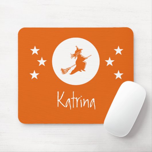 Tapis De Souris Mousepad Halloween, Orange (Avec souris)