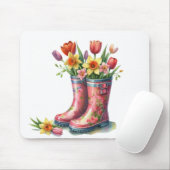 Tapis De Souris Mousepad-Hello Spring Floral Mouse Pad (Avec souris)