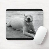Tapis De Souris Mousepad heureux de pitbull (Avec souris)