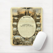 Tapis De Souris Mousepad historique d'émancipation (Avec souris)