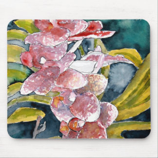 Tapis De Souris mousepad hybride d'art de fleur d'orchidées