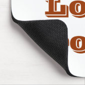 Tapis De Souris Mousepad I Love Brown (Coin)