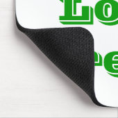 Tapis De Souris Mousepad I Love Green (Coin)