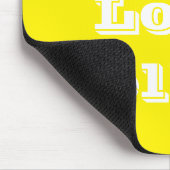 Tapis De Souris Mousepad I Love Jaune (Coin)