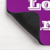 Tapis De Souris Mousepad I Love Purple (Coin)