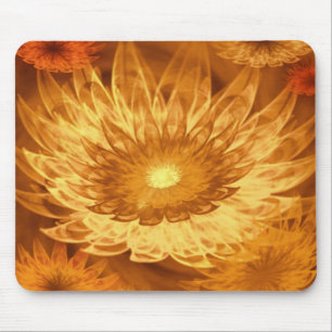 Tapis De Souris Mousepad Imaginaire Fleurs Jaune