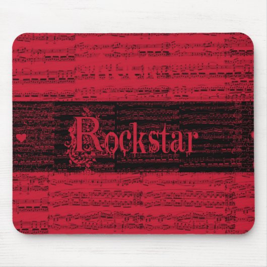 Tapis De Souris Mousepad intérieur de rojo de Rockstar (Devant)