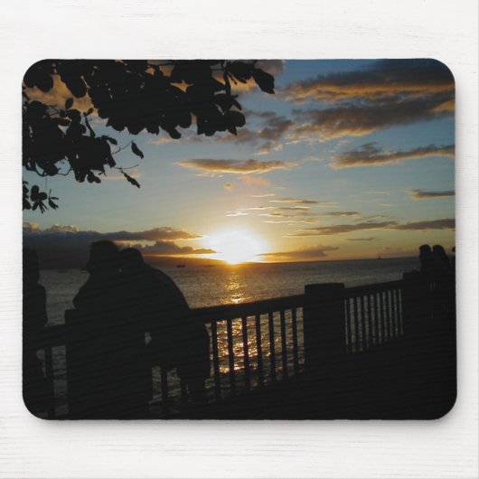 Tapis De Souris Mousepad jaune de coucher du soleil (Devant)