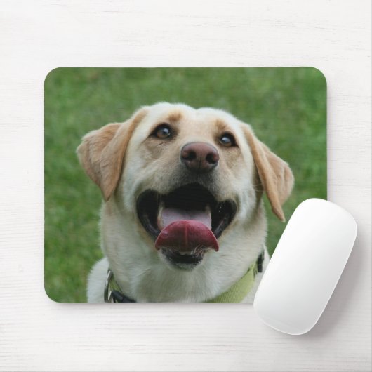 Tapis De Souris Mousepad jaune de Labrador (Avec souris)