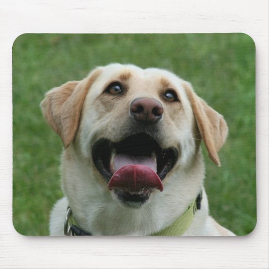 Tapis De Souris Mousepad jaune de Labrador (Devant)