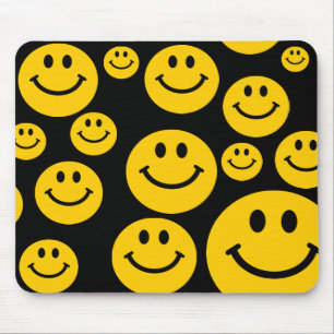 Tapis De Souris Mousepad jaune de visage