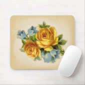 Tapis De Souris Mousepad jaune doux (Avec souris)