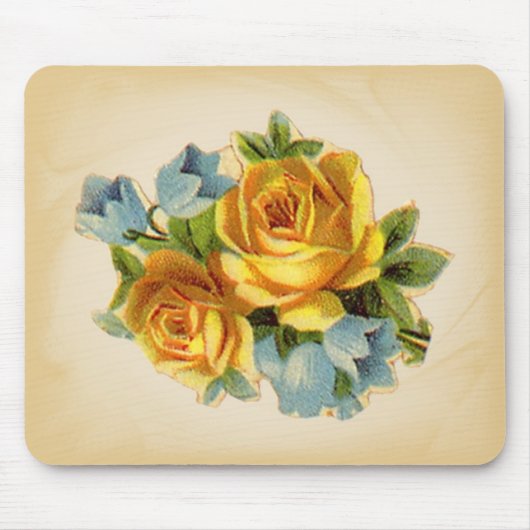 Tapis De Souris Mousepad jaune doux (Devant)