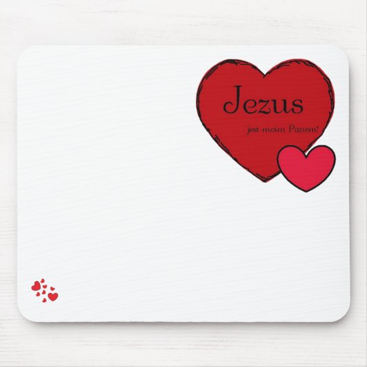 Tapis De Souris Mousepad "Jésus est mon Seigneur !" (Devant)