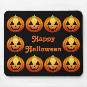 Tapis De Souris Mousepad Joyeux Citrouilles d'Halloween