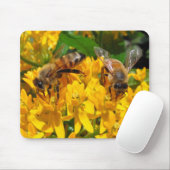 Tapis De Souris Mousepad jumeau de ~ d'abeilles (Avec souris)