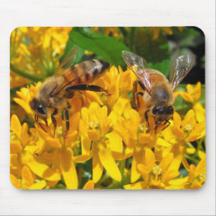 Tapis De Souris Mousepad jumeau de ~ d'abeilles