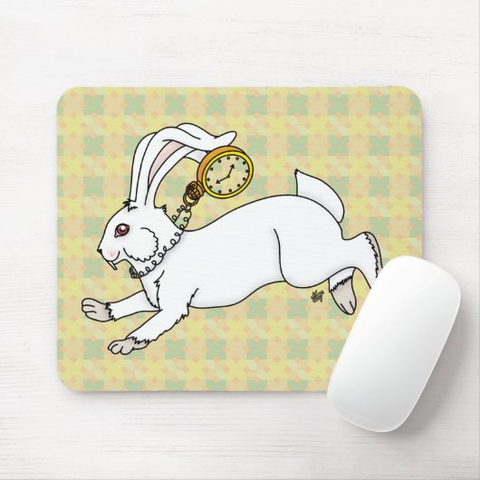 Tapis De Souris Mousepad lapin blanc (Avec souris)